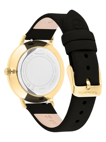 Tamaris Quarzuhr in Schwarz/ Gold