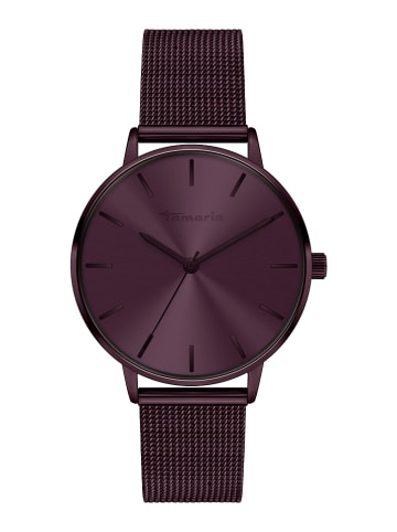 Tamaris Quarzuhr in Aubergine