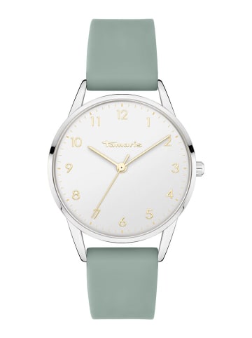 Tamaris Quarzuhr in Grün/ Silber/ Weiß