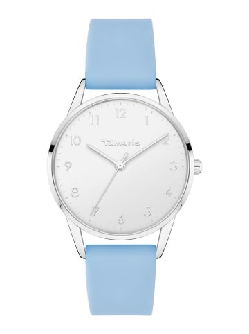 Tamaris Quarzuhr in Hellblau/ Silber/ Weiß