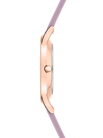 Tamaris Quarzuhr in Lila/ Roségold/ Weiß