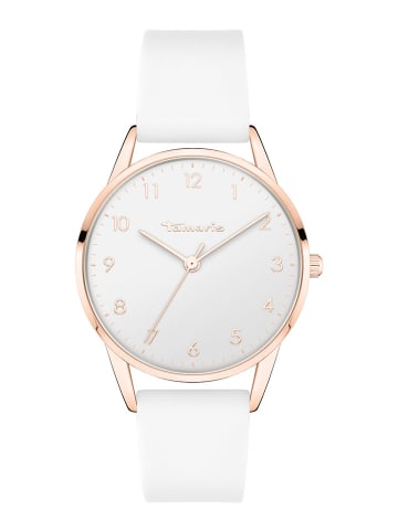 Tamaris Quarzuhr in Weiß/ Roségold