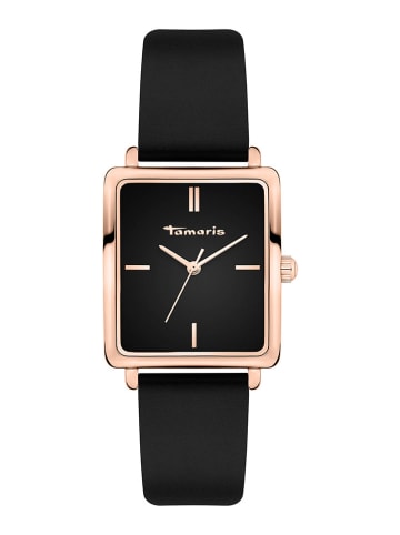 Tamaris Quarzuhr in Schwarz/ Roségold