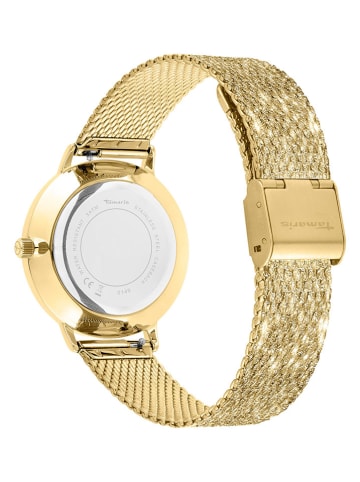 Tamaris Quarzuhr in Gold/ Weiß