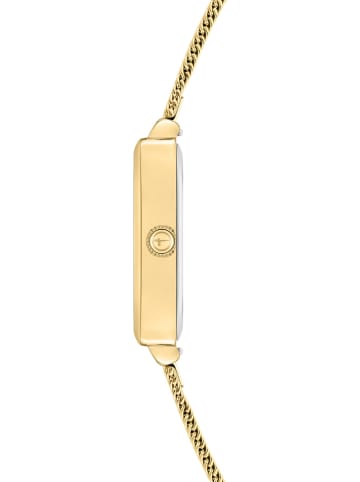 Tamaris Quarzuhr in Gold/ Weiß