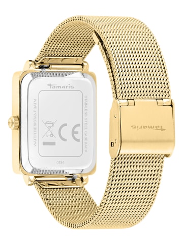 Tamaris Quarzuhr in Gold/ Weiß