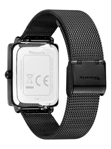 Tamaris Quarzuhr in Schwarz