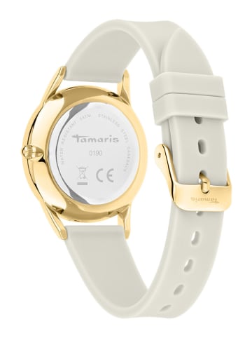 Tamaris Quarzuhr in Creme