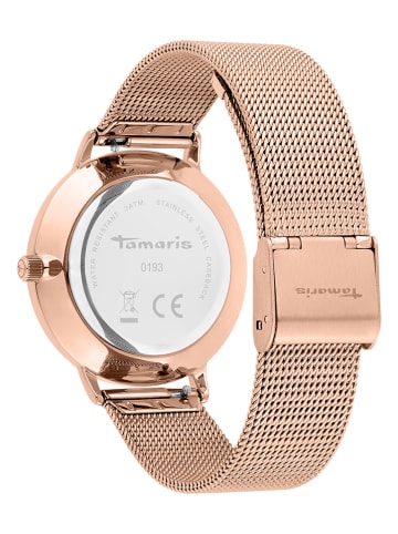 Tamaris Quarzuhr in Roségold/ Schwarz