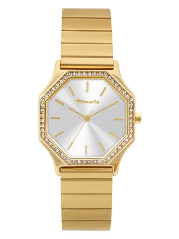 Tamaris Quarzuhr in Gold/ Weiß