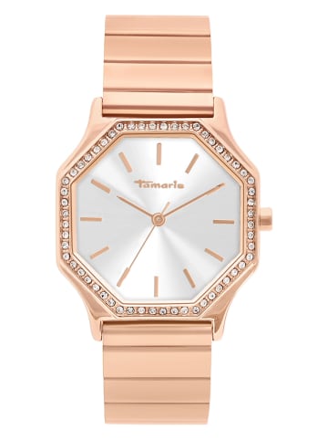 Tamaris Quarzuhr in Roségold/ Weiß