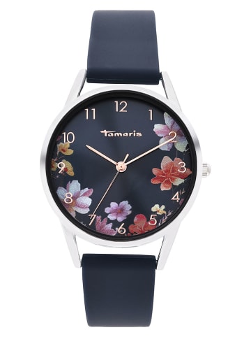 Tamaris Quarzuhr in Dunkelblau/ Silber