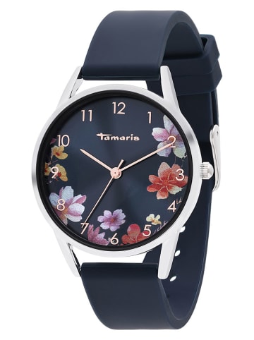 Tamaris Quarzuhr in Dunkelblau/ Silber