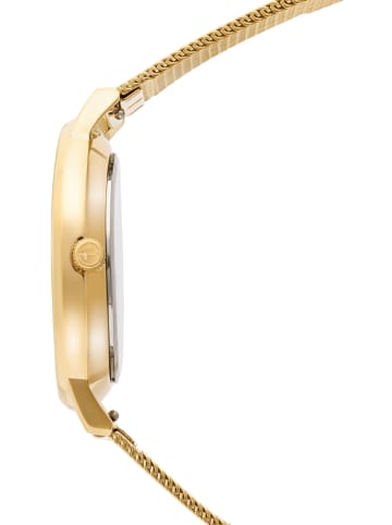 Tamaris Quarzuhr in Gold/ Weiß