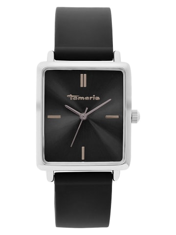 Tamaris Quarzuhr in Schwarz/ Silber