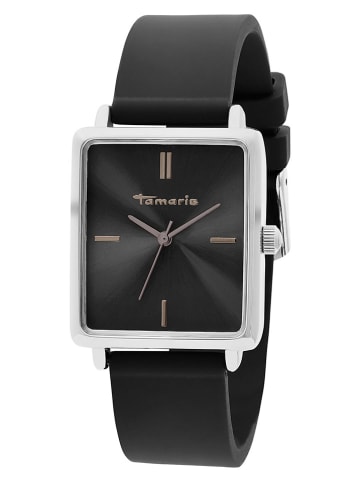Tamaris Quarzuhr in Schwarz/ Silber