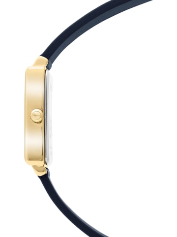 Tamaris Quarzuhr in Dunkelblau/ Gold