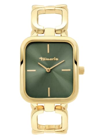 Tamaris Quarzuhr in Gold/ Grün