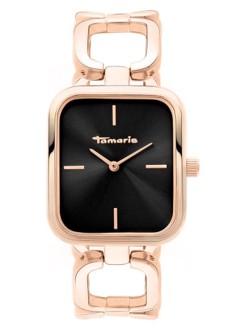 Tamaris Quarzuhr in Roségold/ Schwarz