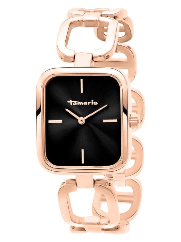 Tamaris Quarzuhr in Roségold/ Schwarz