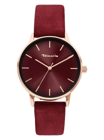Tamaris Quarzuhr in Bordeaux/ Roségold