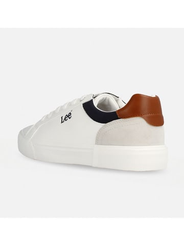 Lee Sneakers "Brixton" in Weiß/ Hellbraun