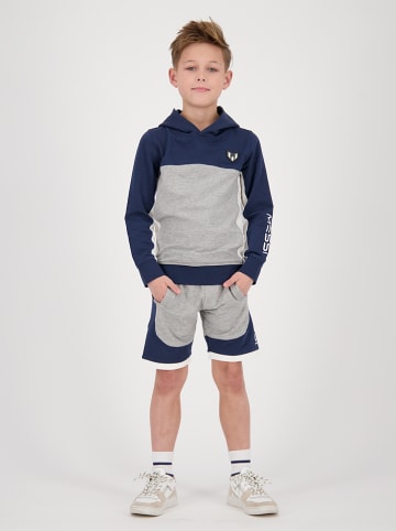 Messi Hoodie in Grau/ Dunkelblau