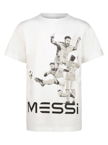 Messi Shirt in Weiß/ Grau