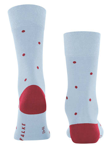 Falke Socken "Dot" in Hellblau/ Rot