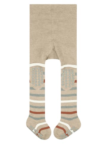 Falke Rajstopy "Multi Stripe" w kolorze beżowym