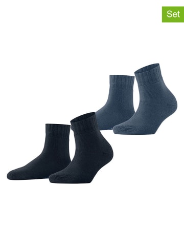 ESPRIT Skarpety (2 pary) "Plush SSO" w kolorze granatowo-niebieskim