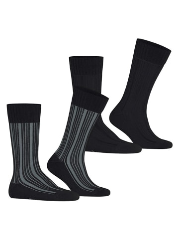 ESPRIT 2-delige set: sokken "Plush Rib" zwart