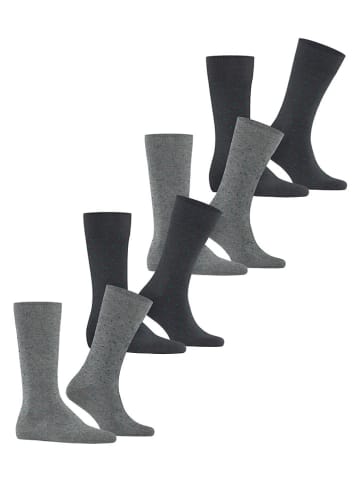 ESPRIT 4-delige set: sokken "Fine Dot" antraciet/grijs