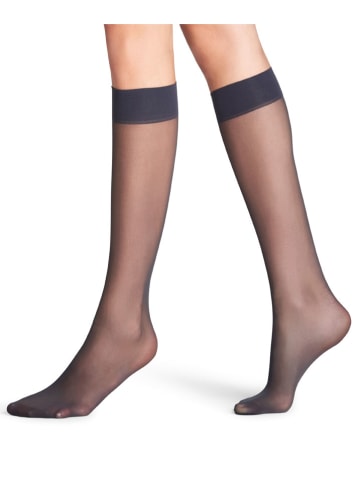 Falke Kniestrümpfe "Matt Deluxe" in Anthrazit - 20 DEN
