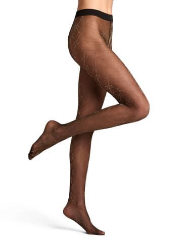 Falke Strumpfhose "Galaxy" in Schwarz/ Gold - 20 DEN