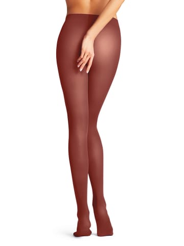 Falke Strumpfhose "Pure Matt" in Rotbraun - 50 DEN