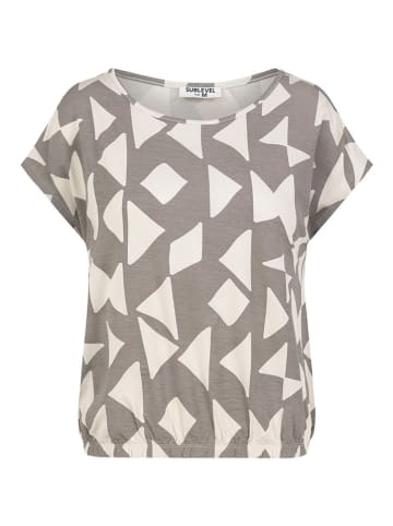 Sublevel Shirt in Grau/ Weiß