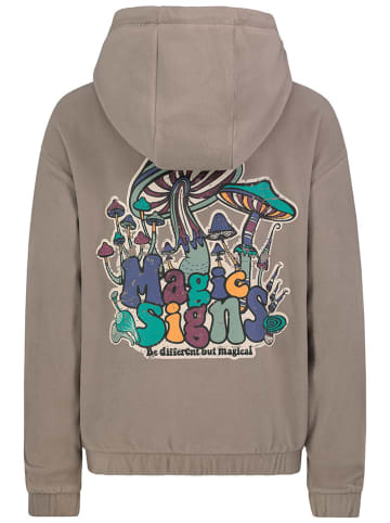 Sublevel Fleece hoodie lichtbruin