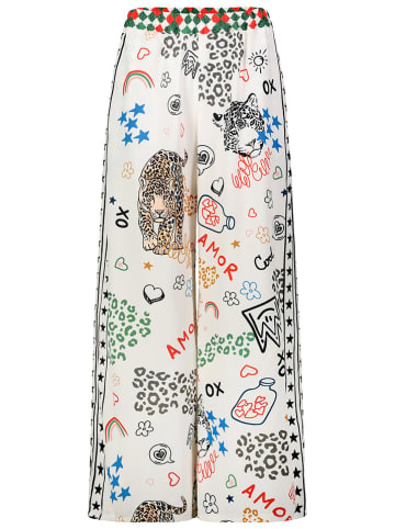 Sublevel Marlenehose in Weiß/ Bunt