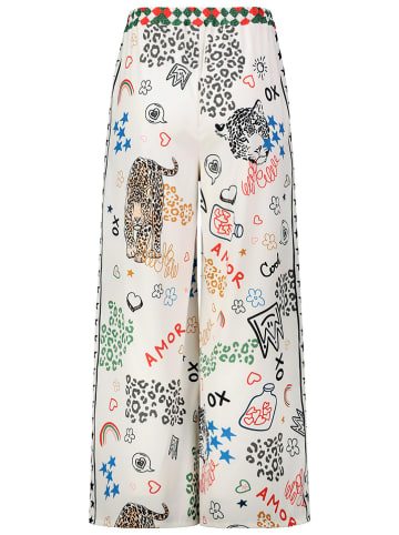 Sublevel Marlenehose in Weiß/ Bunt
