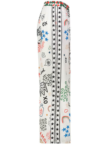 Sublevel Marlenehose in Weiß/ Bunt