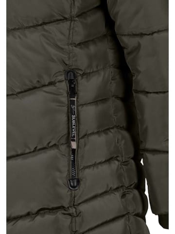 Sublevel Płaszcz pikowany w kolorze ciemnozielonym