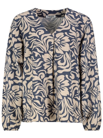 Sublevel Bluse in Beige/ Blau