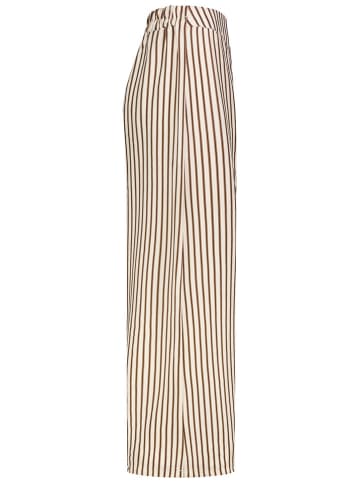 Sublevel Marlenehose in Braun/ Weiß