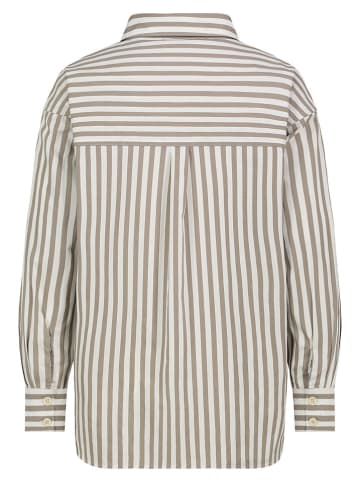 Sublevel Hemd in Beige/ Weiß