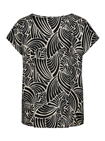 Sublevel Bluse in Schwarz/ Beige