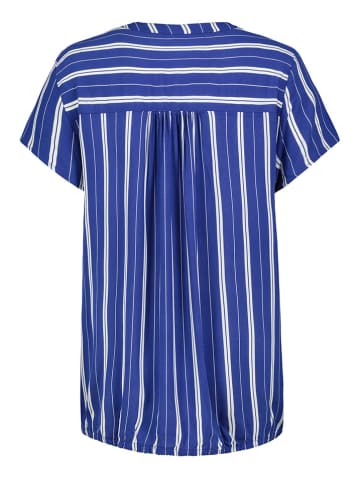 Sublevel Bluse in Blau/ Weiß