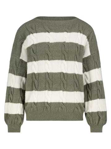 Sublevel Pullover in Khaki/ Creme