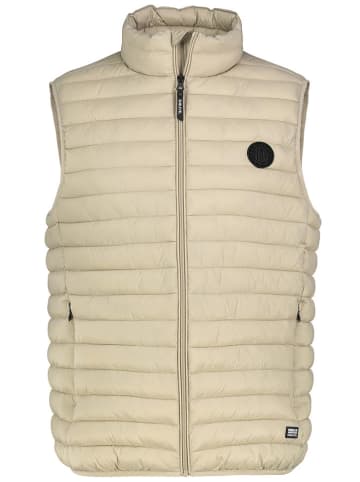 Sublevel Doorgestikte bodywarmer "Carl" beige