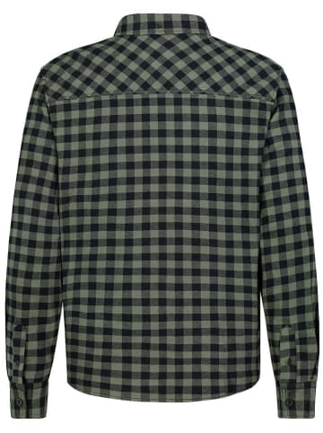 Sublevel Hemd in Schwarz/ Dunkelgrün